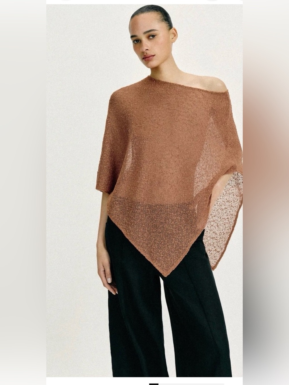 Zara poncho NEW brown